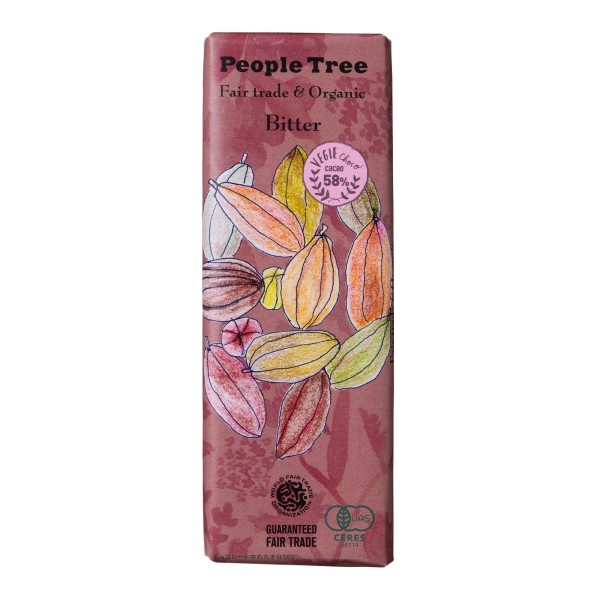 People Tree Fair Trade Bar Chocolate, Bitter | Is it Vegan? (Japan)